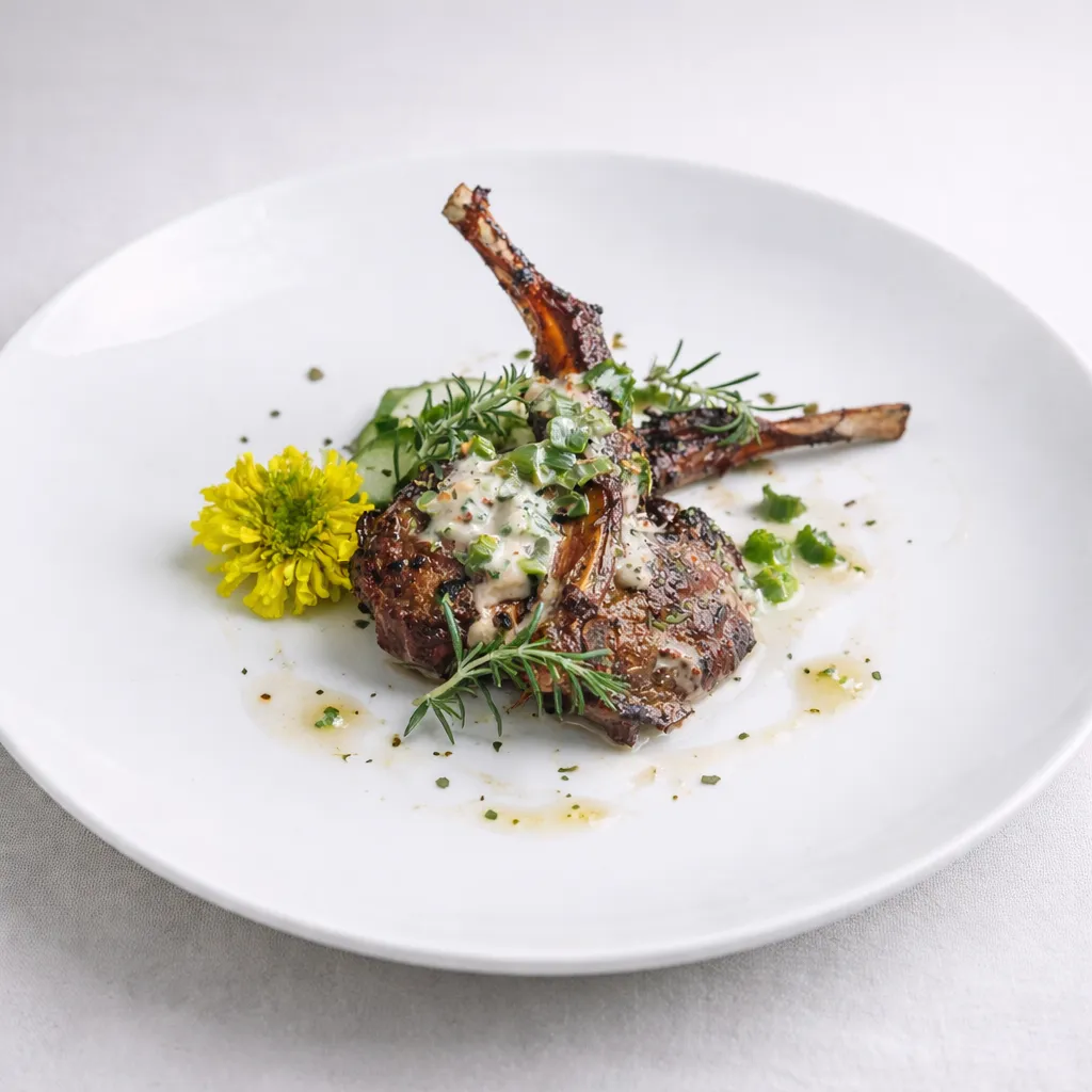 Fine dining table setting