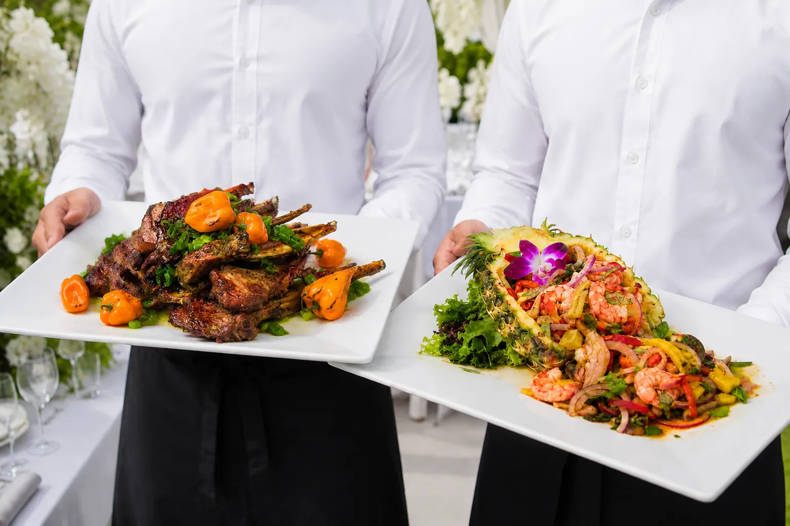 Elegant wedding banquet catering