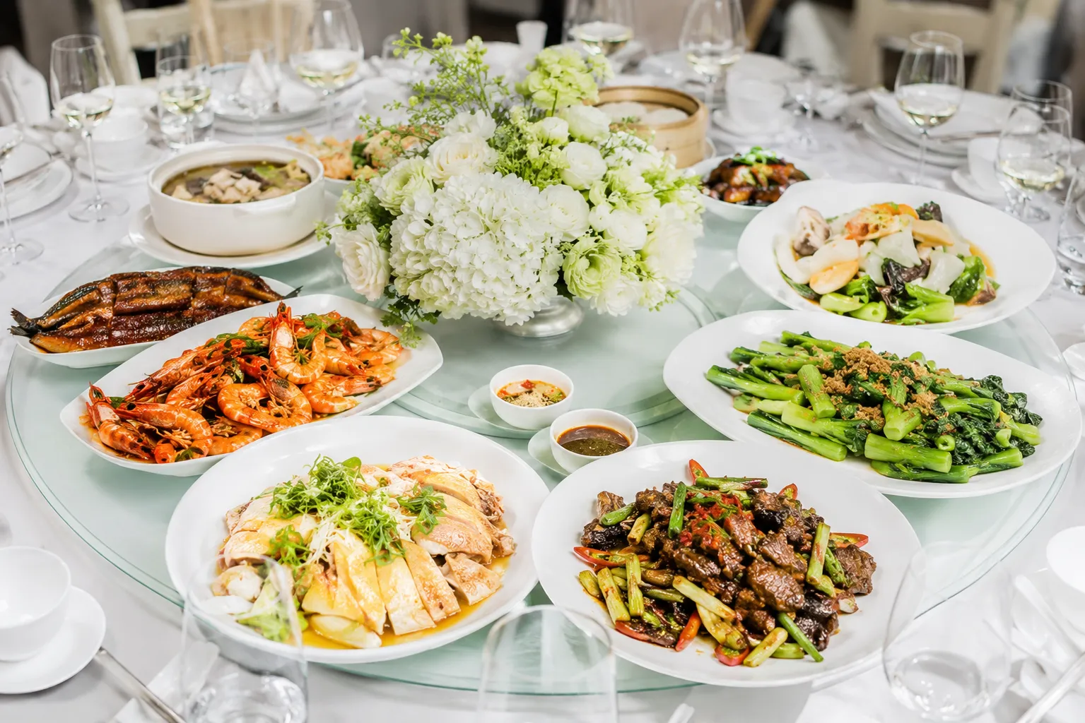 Asian Banquet Experience catering setup